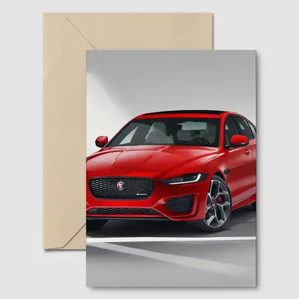 Jaguar XE R-Dynamic Red Sedan Studio