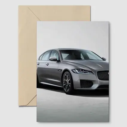Jaguar XF Chequered Flag Gray Studio Shot