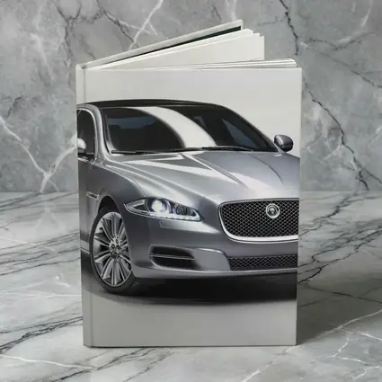 Jaguar XJ Silver Luxury Sedan Studio Shot