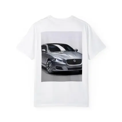 Jaguar XJ Silver Luxury Sedan Studio Shot