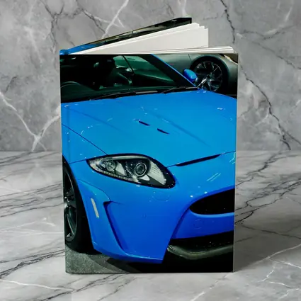 Jaguar XKR-S Blue Sports Car Auto Show