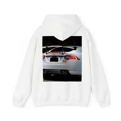 Jaguar XK GT White Rear View Dark