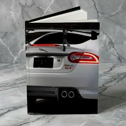 Jaguar XK GT White Rear View Dark