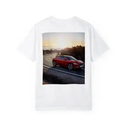 Jaguar I-Pace Red SUV Sunset Road