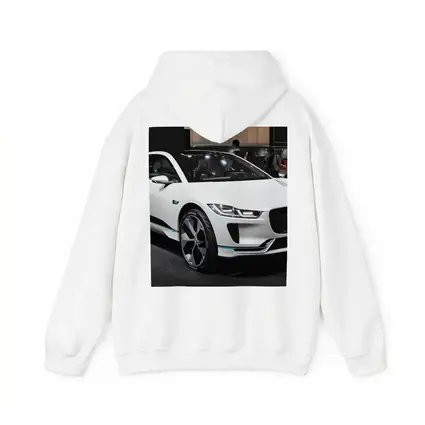 Jaguar I-Pace White Electric SUV Auto Show