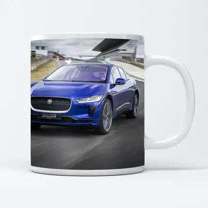 Jaguar I-Pace Blue Electric SUV Racing Track