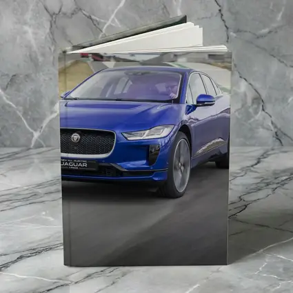 Jaguar I-Pace Blue Electric SUV Racing Track