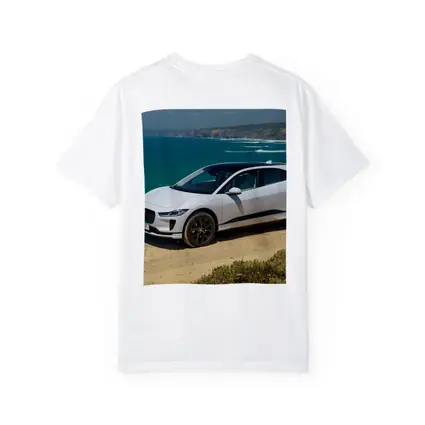 Jaguar I-Pace White SUV Coastal Cliffs