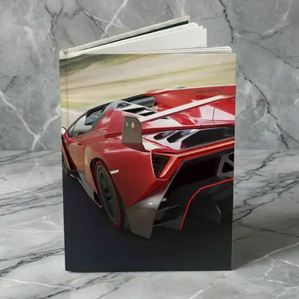 Lamborghini Veneno Roadster Red Highway Speed