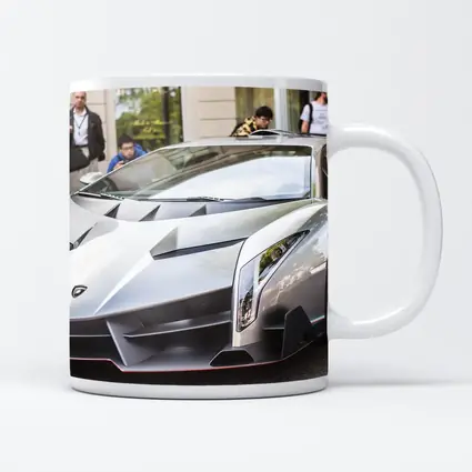Lamborghini Veneno Silver Supercar Crowd Event