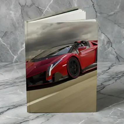 Lamborghini Veneno Red Racing On Track