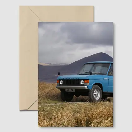 Classic Range Rover Blue Scottish Highlands