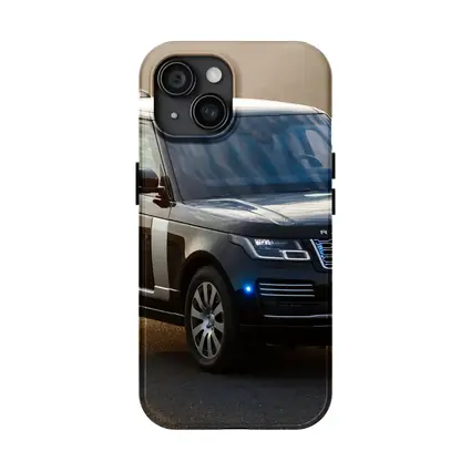 Range Rover Sentinel Black SUV Parked Outdoors