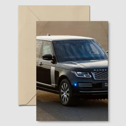 Range Rover Sentinel Black SUV Parked Outdoors