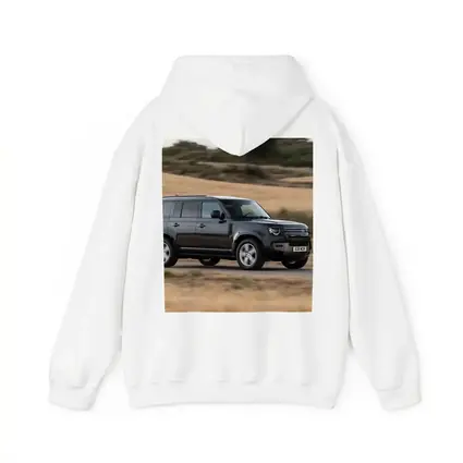 Land Rover Defender Driving Rural Road Scene
