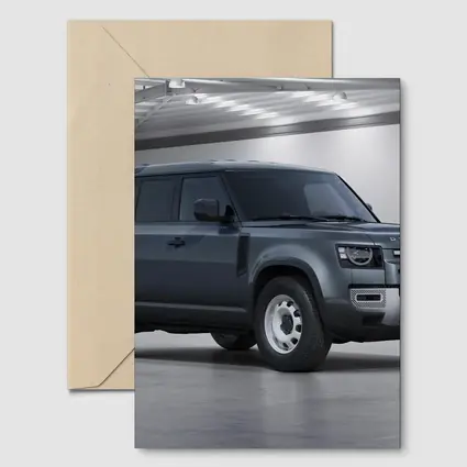 Land Rover Defender 110 Gray Studio Shot