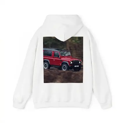 Land Rover Defender Red Forest Road Drive