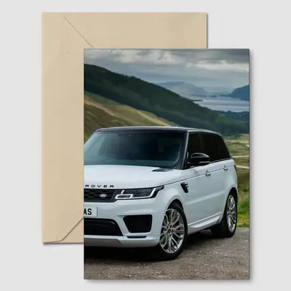 Range Rover Sport White Scottish Highland Landscape