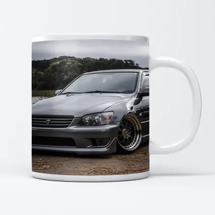Toyota Altezza Slammed Stance Gray Cloudy Day