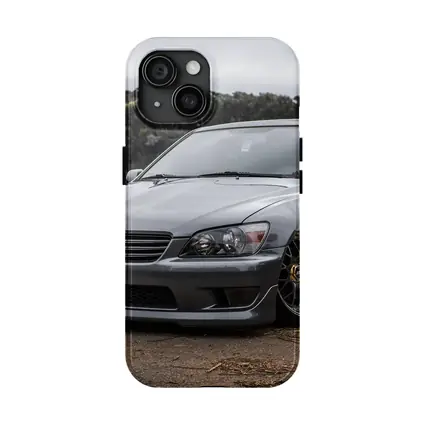 Toyota Altezza Slammed Stance Gray Cloudy Day