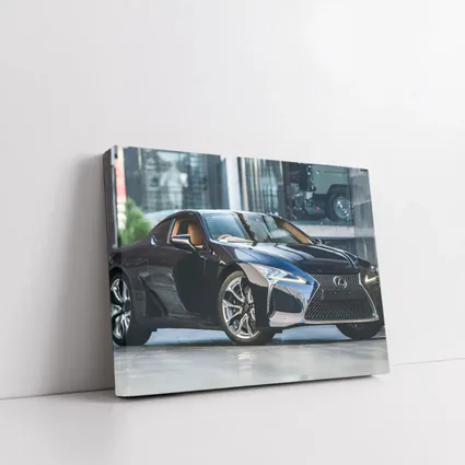 Lexus LC Black Sports Coupe Urban Setting