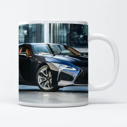 Lexus LC Black Sports Coupe Urban Setting