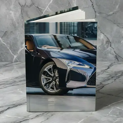 Lexus LC Black Sports Coupe Urban Setting