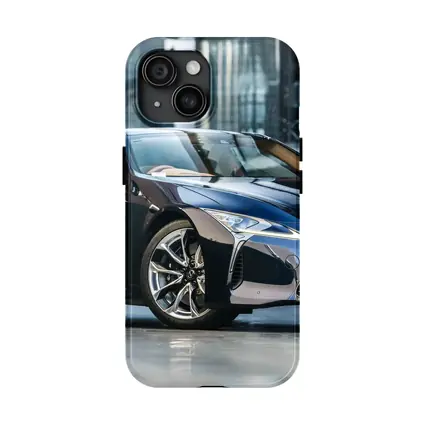 Lexus LC Black Sports Coupe Urban Setting