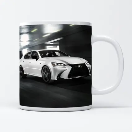 Lexus GS White Sedan Speeding Through Tunnel