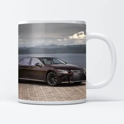 Lexus LS Luxury Sedan Lakeside Cloudy Day