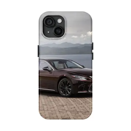 Lexus LS Luxury Sedan Lakeside Cloudy Day