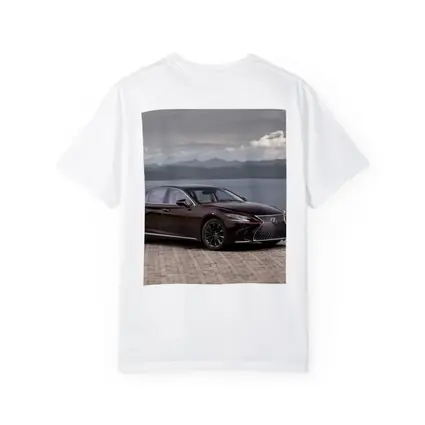Lexus LS Luxury Sedan Lakeside Cloudy Day