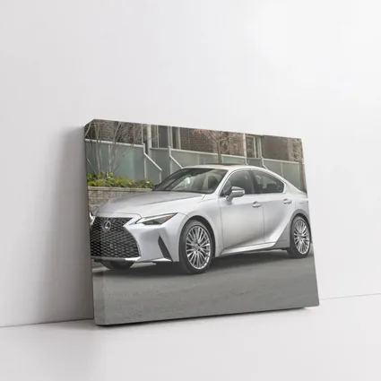 Lexus IS Silver Sedan Urban Street Setting