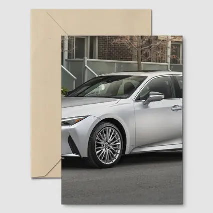 Lexus IS Silver Sedan Urban Street Setting