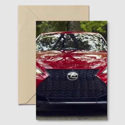 Lexus IS Front View Forest Background