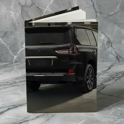 Lexus LX 570 Black Urban Night Setting