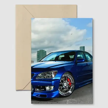 Lexus IS300 Turbo Blue Miami City Streets