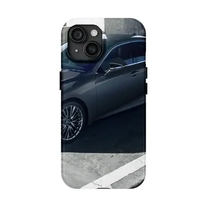 Lexus IS Sedan Parked Urban Concrete Setting