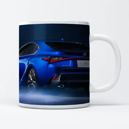 Lexus IS 350 Blue Studio Dark Background