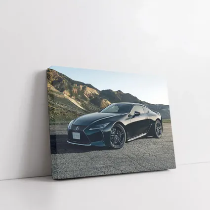 Lexus LC 500 Black Coupe Mountain Road