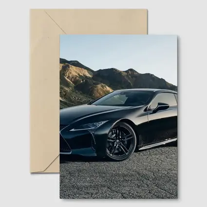 Lexus LC 500 Black Coupe Mountain Road
