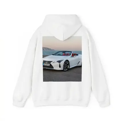 Lexus LC 500 Convertible White Coastal Setting