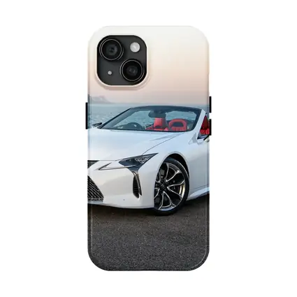 Lexus LC 500 Convertible White Coastal Setting