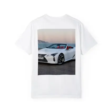 Lexus LC 500 Convertible White Coastal Setting