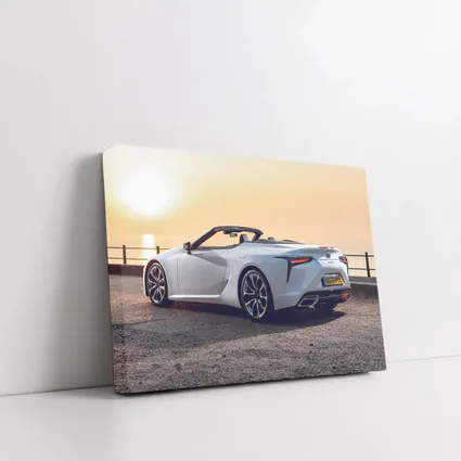 Lexus LC 500 Convertible Sunset Coastal View
