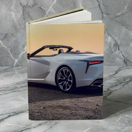 Lexus LC 500 Convertible Sunset Coastal View