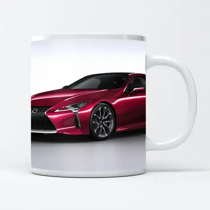 Lexus LC Red Sport Coupe Studio Shot