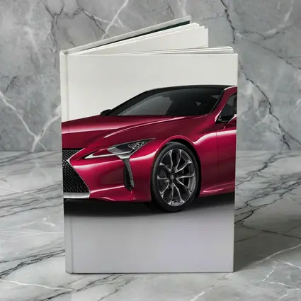 Lexus LC Red Sport Coupe Studio Shot