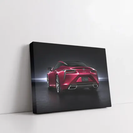 Lexus LC 500 Red Coupe Dark Background