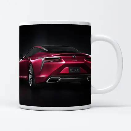 Lexus LC 500 Red Coupe Dark Background